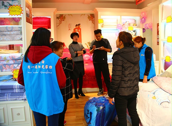 一米阳光家纺产品质量好，价格平民化